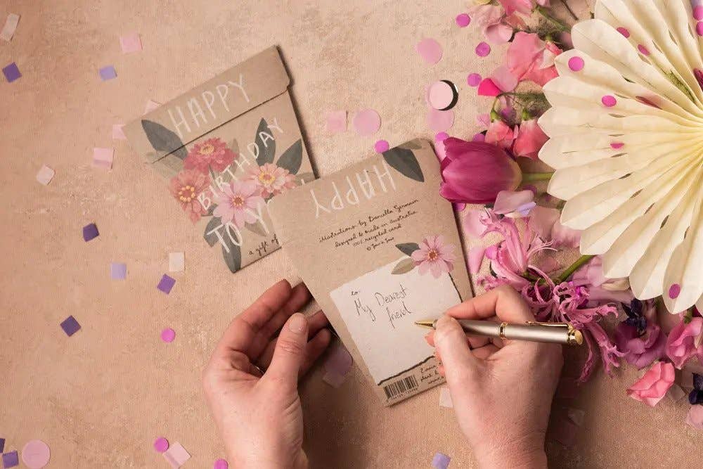 Happy Birthday Zinnia Gift of Seeds – A Blooming Celebration 🎉🌸 - Oldboy&