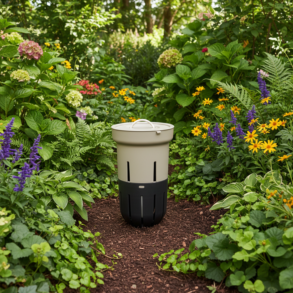 Inground Worm Composter GDP755 | Garden Bed Vermicomposter for Organic Waste &amp; Nutrient - Rich Compost - Oldboy&