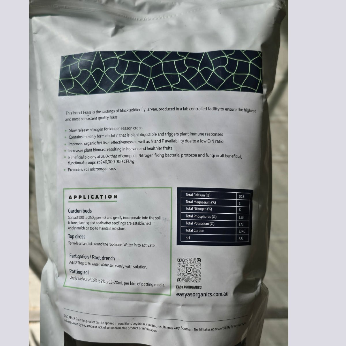 Insect Frass Bio-Fertiliser 1kg | Black Soldier Fly Larvae | GDF630 - Oldboy&