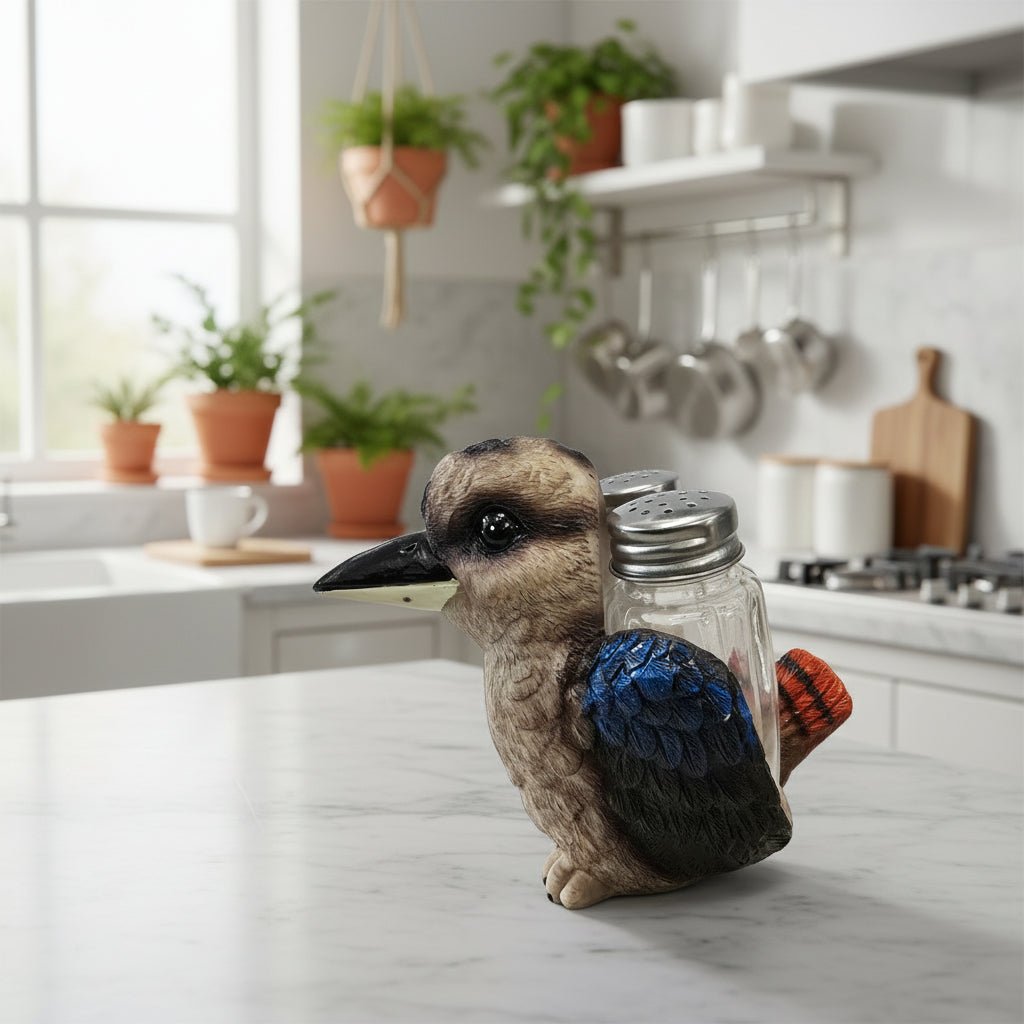 Kookaburra Salt &amp; Pepper Shakers – 12cm - Oldboy&