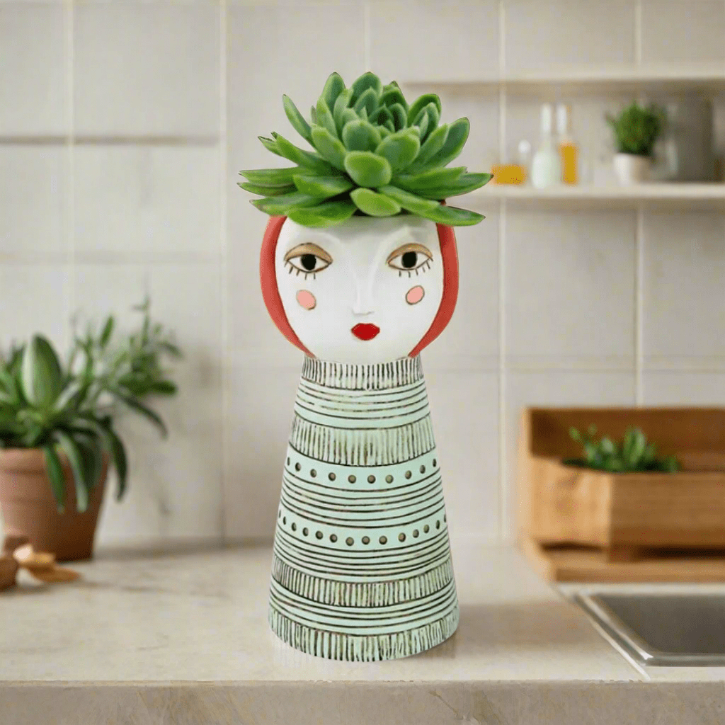 Lady Blush Planter - Vase - Handcrafted Polyresin Decor - Oldboy&