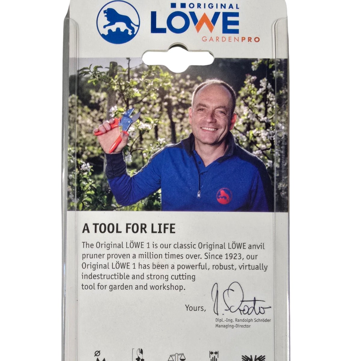 LÖWE No.1 Heavy-Duty Anvil Secateurs 25mm | 1.104 | GT170 - Oldboy&