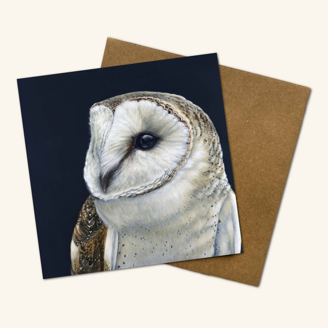 Luna the Barn Owl Greeting Card - Oldboy&
