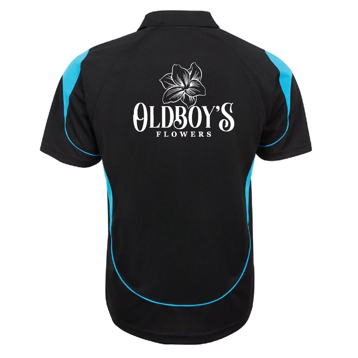 Oldboy’s Flowers Black Performance Polo Shirt - Oldboy&