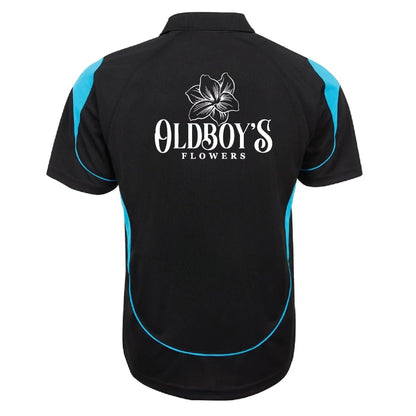 Oldboy’s Flowers Black Performance Polo Shirt - Oldboy&