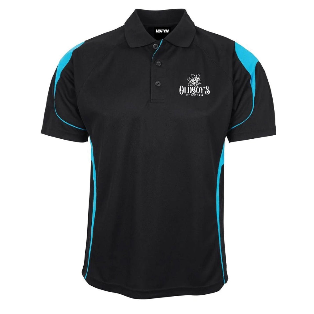 Oldboy’s Flowers Black Performance Polo Shirt - Oldboy&