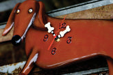 "Oscar" Dachshund Clock | Hand - Painted Nature - Inspired Wall Clock - Oldboy&