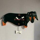 "Otis Dachshund" Clock | Hand - Painted Nature - Inspired Wall Clock - Oldboy&