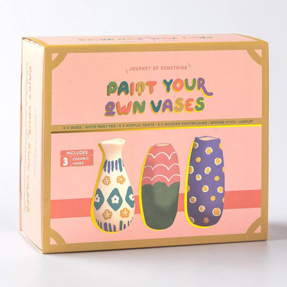 Paint Your Own Vases - DIY Ceramic Vase Painting Kit - Oldboy&