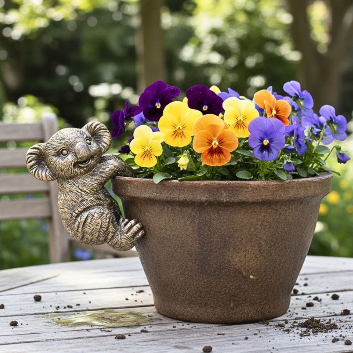 Polyresin Koala Pot Hanger 9cm | Australian Animal Pot Décor - Oldboy&