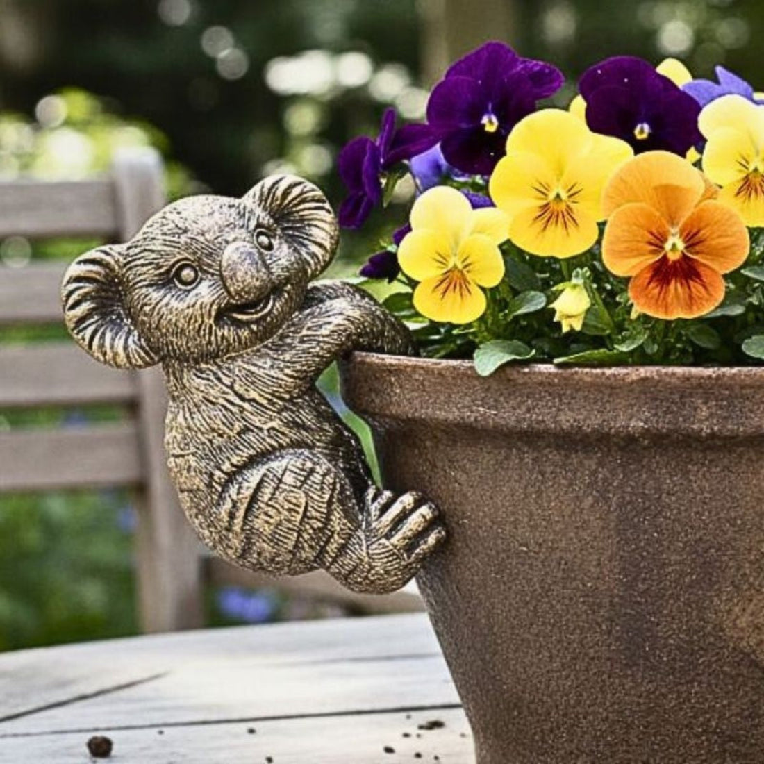 Polyresin Koala Pot Hanger 9cm | Australian Animal Pot Décor - Oldboy&