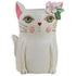 Pretty Kitty Planter - White | Hand-Painted Polyresin Cat Planter with Drainage - Oldboy&