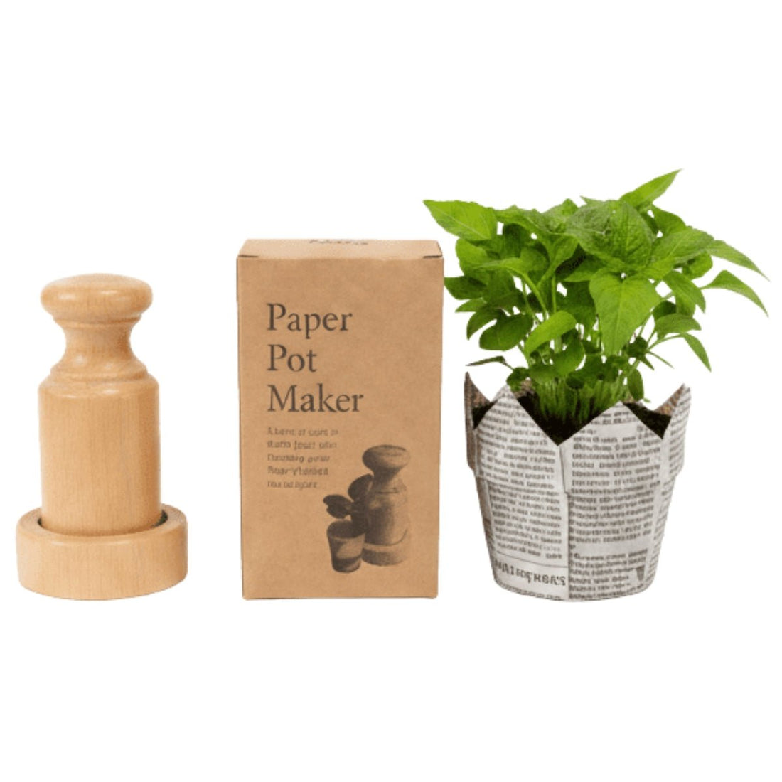 Propagate by Ryset Paper Pot Maker GDP245 | FSC Beech Wood Seedling Pot Maker for Recycled Newspaper Pots - Oldboy&