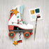 "Roller Skate" Clock | Hand - Painted Vintage - Inspired Wall Clock - Oldboy&