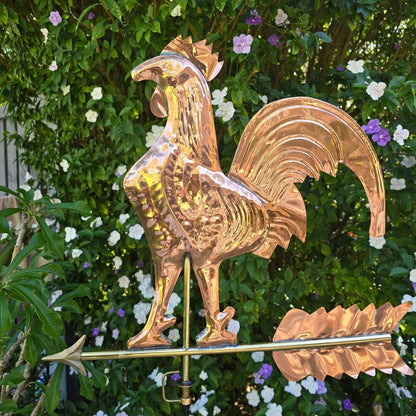 ROOSTER WEATHER VANE – Timeless Copper Wind Direction Ornament - Oldboy&