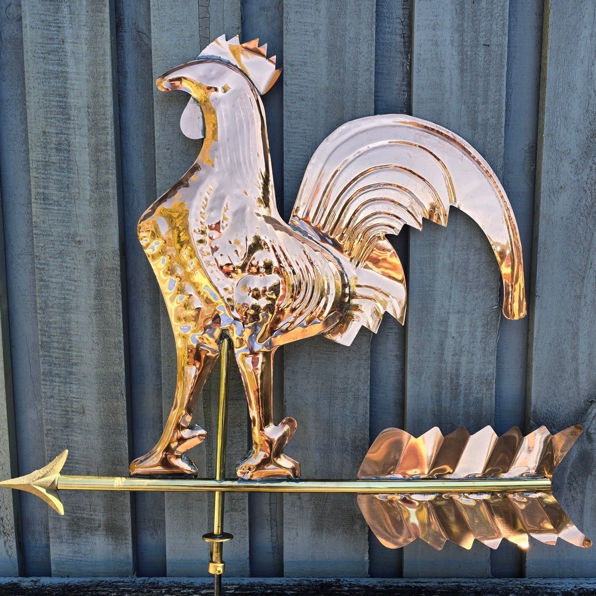 ROOSTER WEATHER VANE – Timeless Copper Wind Direction Ornament - Oldboy&