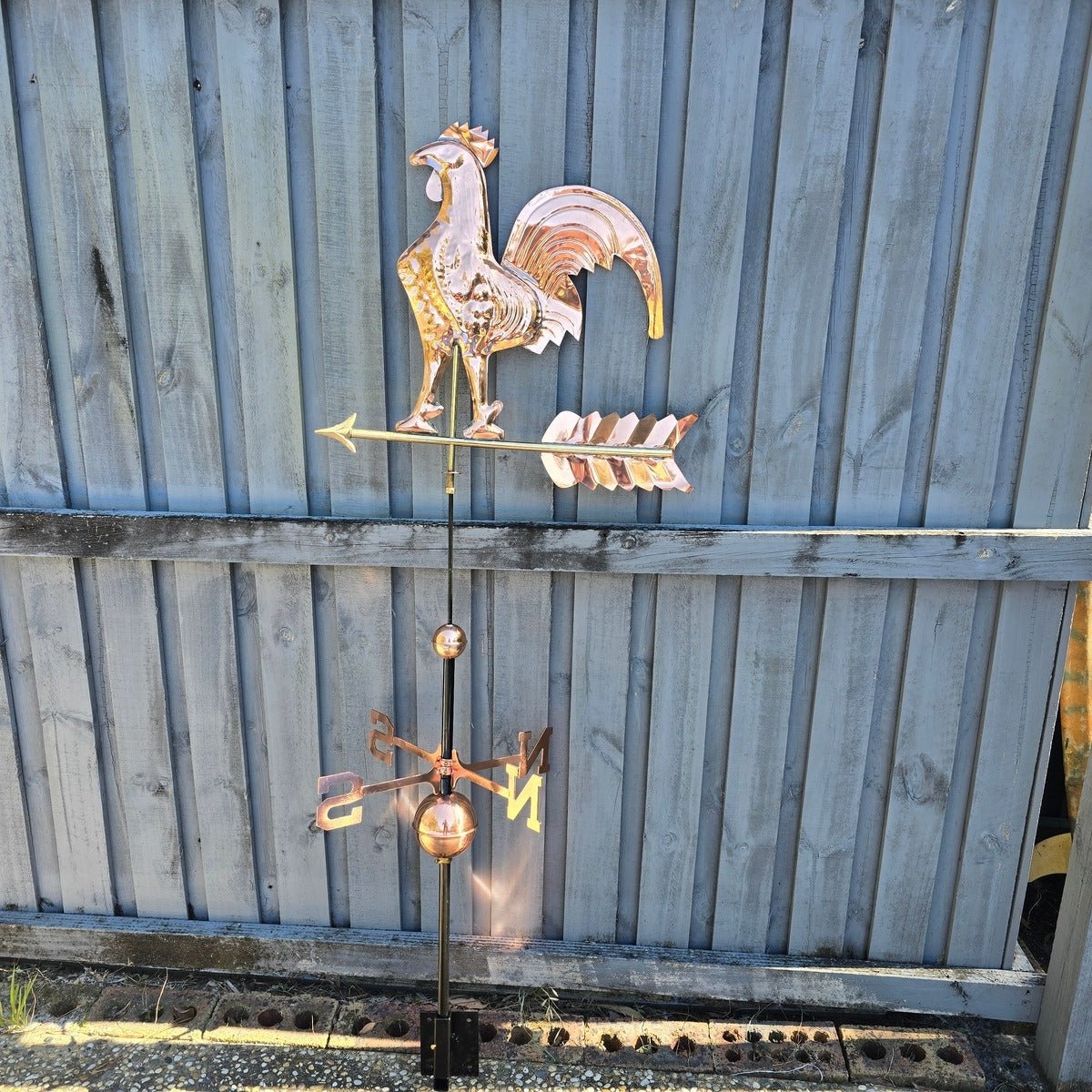 ROOSTER WEATHER VANE – Timeless Copper Wind Direction Ornament - Oldboy&