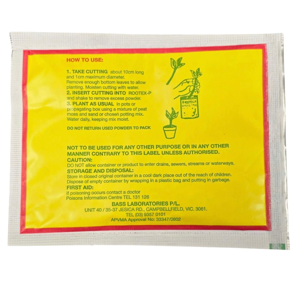 Rootex-P Plant Cutting Powder 18g | 3000ppm IBA Rooting Hormone - Oldboy&