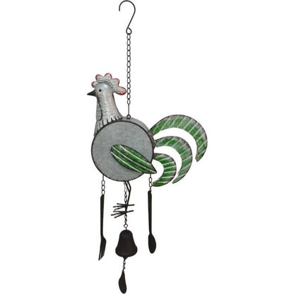 Rustic Rooster Metal Wind Chime – 72cm - Oldboy&