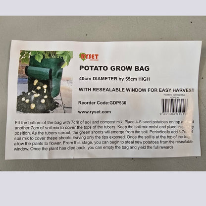 Ryset Potato Grow Bag 60L with Harvest Flap | GDP530 - Oldboy&