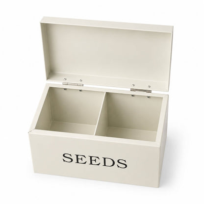 Seed Tin – 2 Compartment Metal Storage Box - Oldboy&