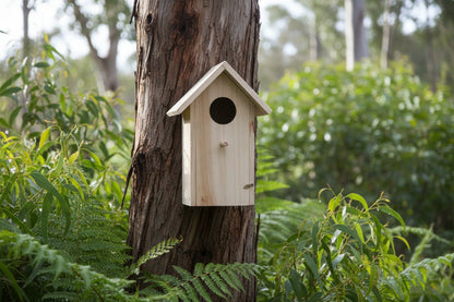 Small Bird Nesting Box GPM630 – Natural Pine Native Bird Nest Box with Opening Front - Oldboy&