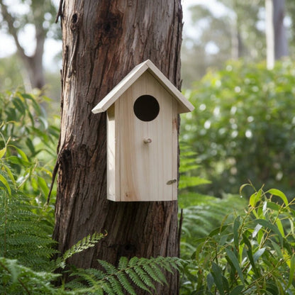 Small Bird Nesting Box GPM630 – Natural Pine Native Bird Nest Box with Opening Front - Oldboy&
