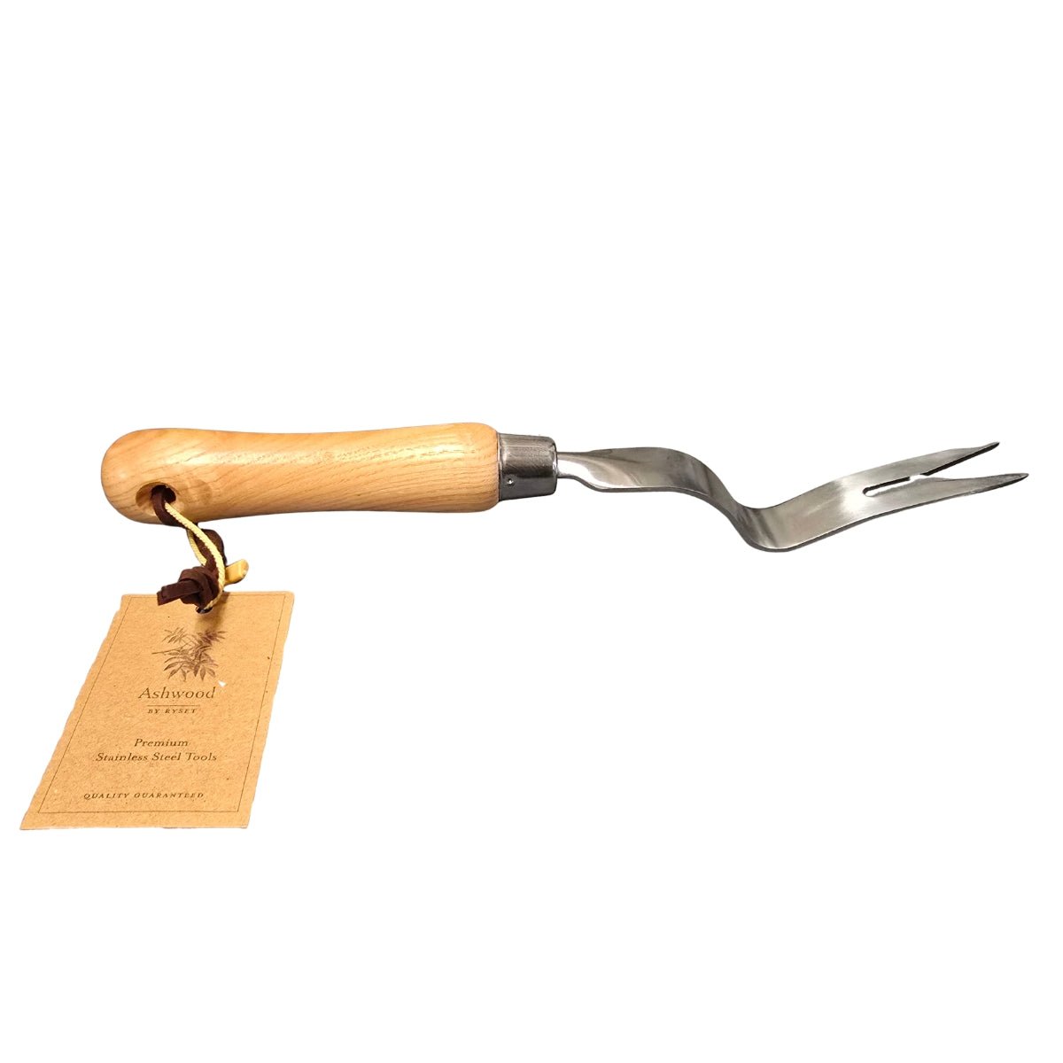 Stainless Steel Daisy Weeder GD711 | 300mm Forked Tongue Garden Weeder with FSC Ashwood Handle - Oldboy&