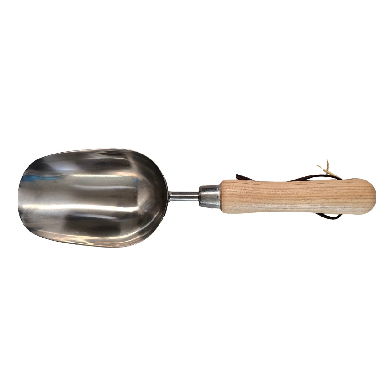 Stainless Steel Potting Scoop GD716 | 320mm Garden Soil &amp; Potting Mix Scoop with FSC Ashwood Handle - Oldboy&