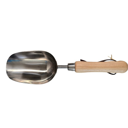 Stainless Steel Potting Scoop GD716 | 320mm Garden Soil &amp; Potting Mix Scoop with FSC Ashwood Handle - Oldboy&