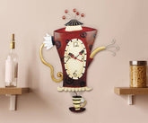"Steamin Tea" Clock | Hand - Painted Vintage - Inspired Wall Clock - Oldboy&