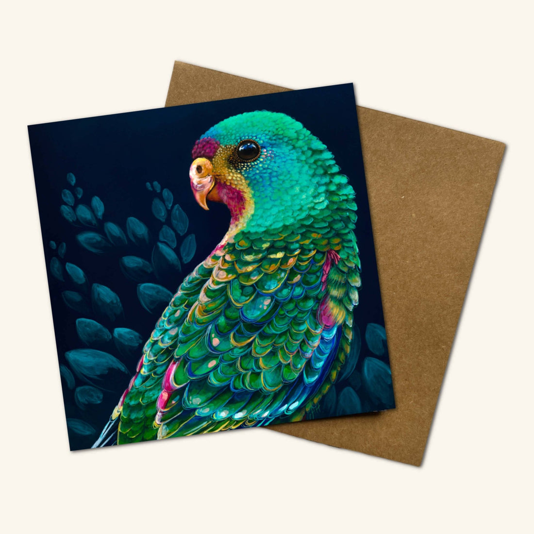 Swifty the Swift Parrot Greeting Card - Oldboy&