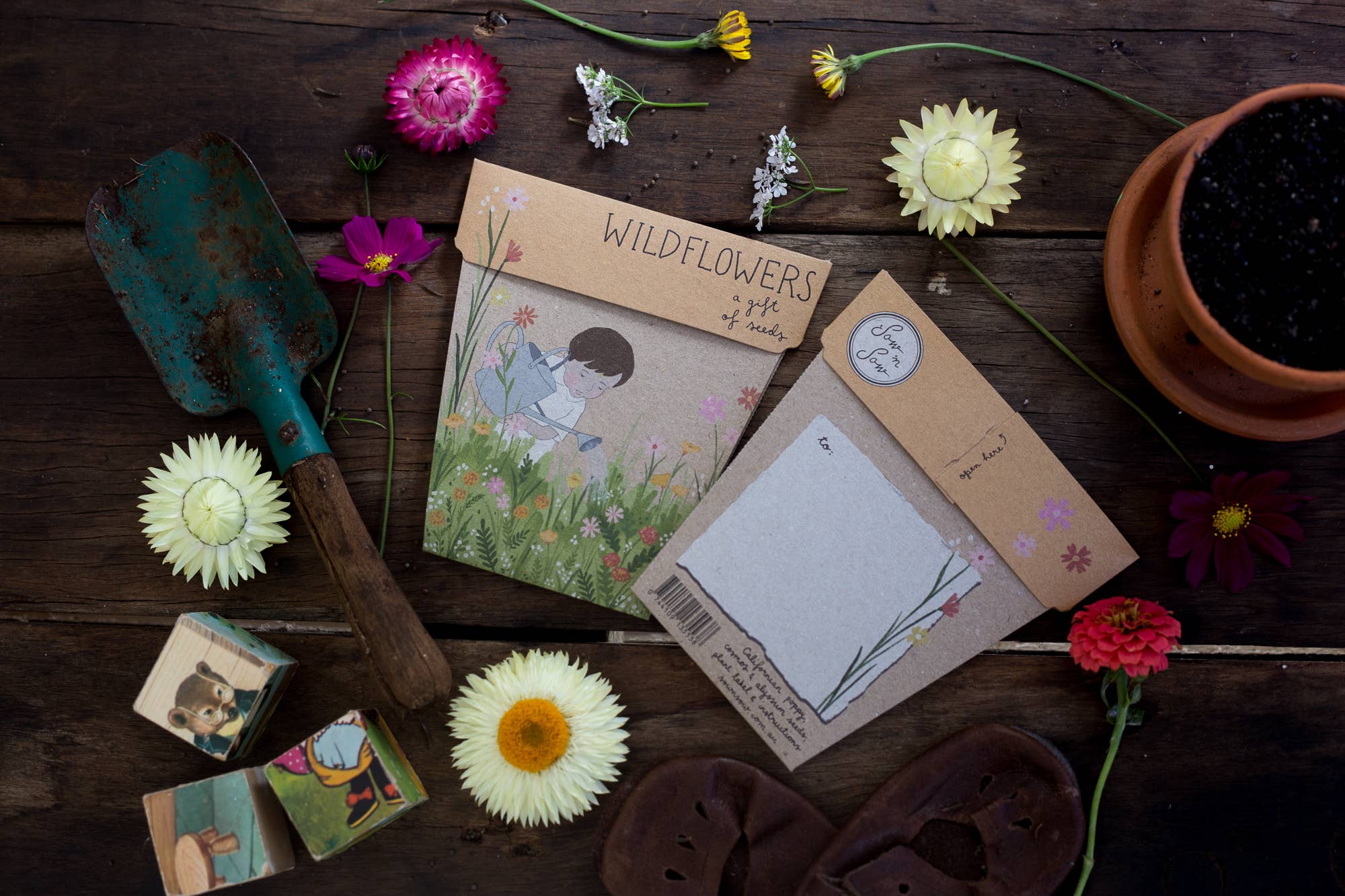 Wildflowers Gift of Seeds – Vintage - Inspired Blooms to Grow 🌼💌 - Oldboy&