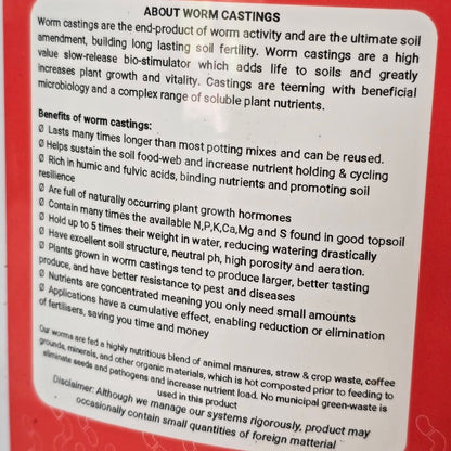 Worm Castings 10L | Biological Soil Amendment | GDF605 - Oldboy&
