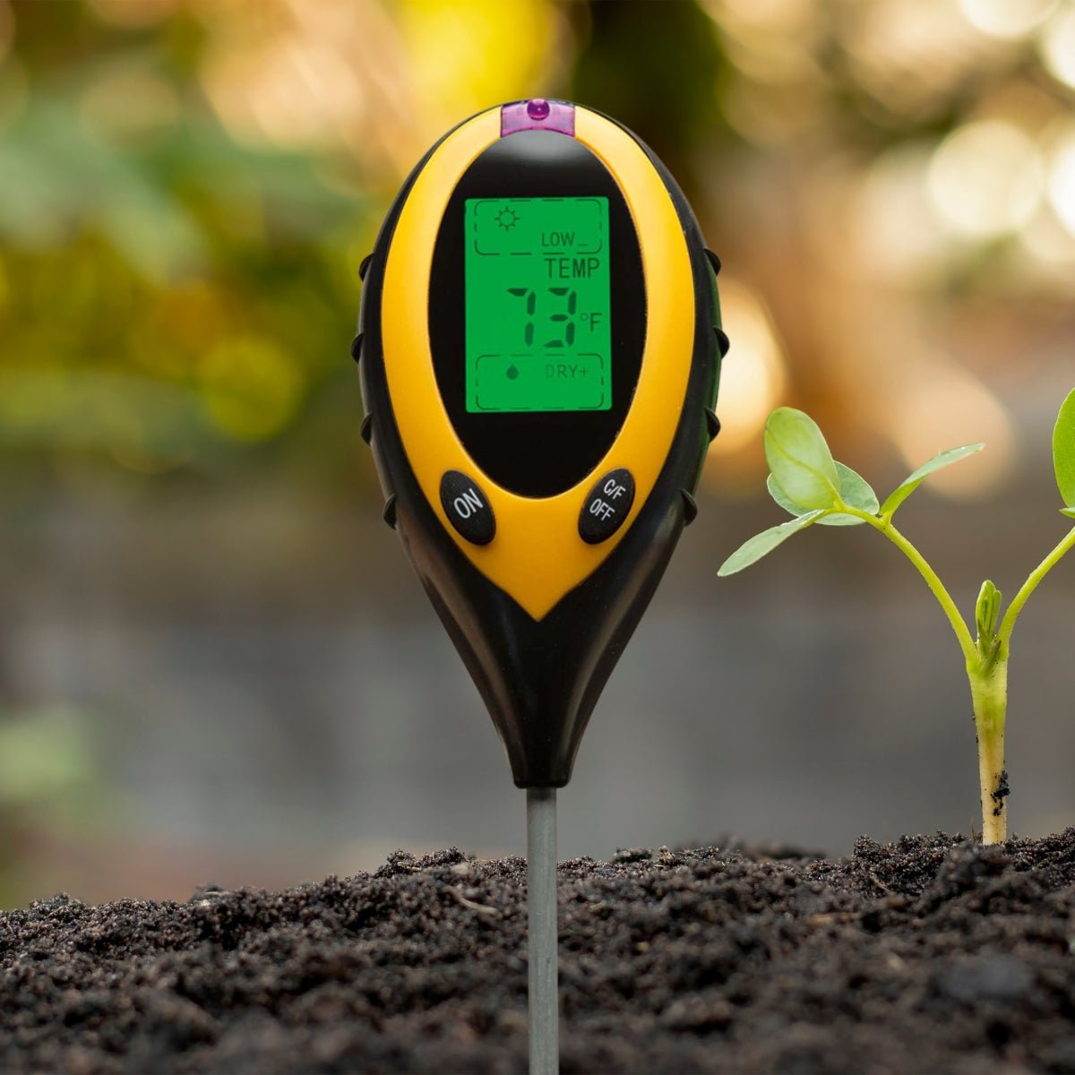 digital soil ph and moisture meter 4-in-1 Soil Tester – pH, Moisture, Temperature & Sunlight – Oldboy's Flowers