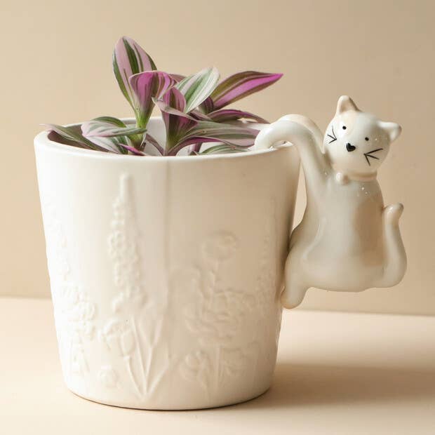 Ceramic Cat Planter Hanger - Oldboy&