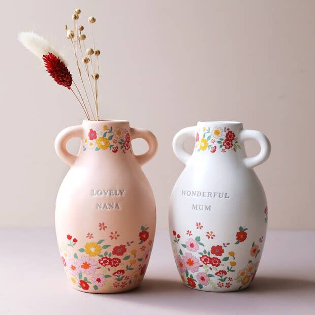 Large Ceramic Wonderful Mum Floral Vase, H15.5cm - Oldboy&