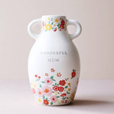Large Ceramic Wonderful Mum Floral Vase, H15.5cm - Oldboy&